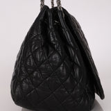 Chanel Jumbo Paris-Moscow Embossed Flap Black Calfskin RHW
