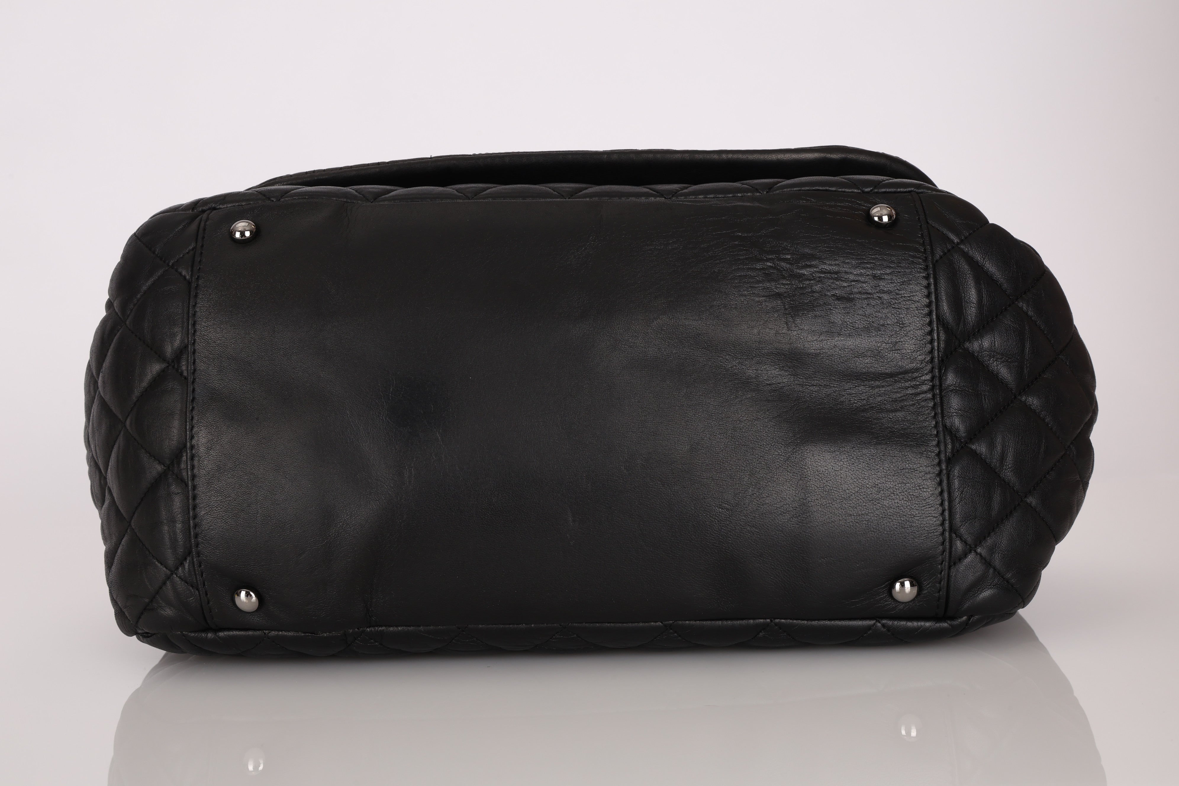 Chanel Jumbo Paris-Moscow Embossed Flap Black Calfskin RHW