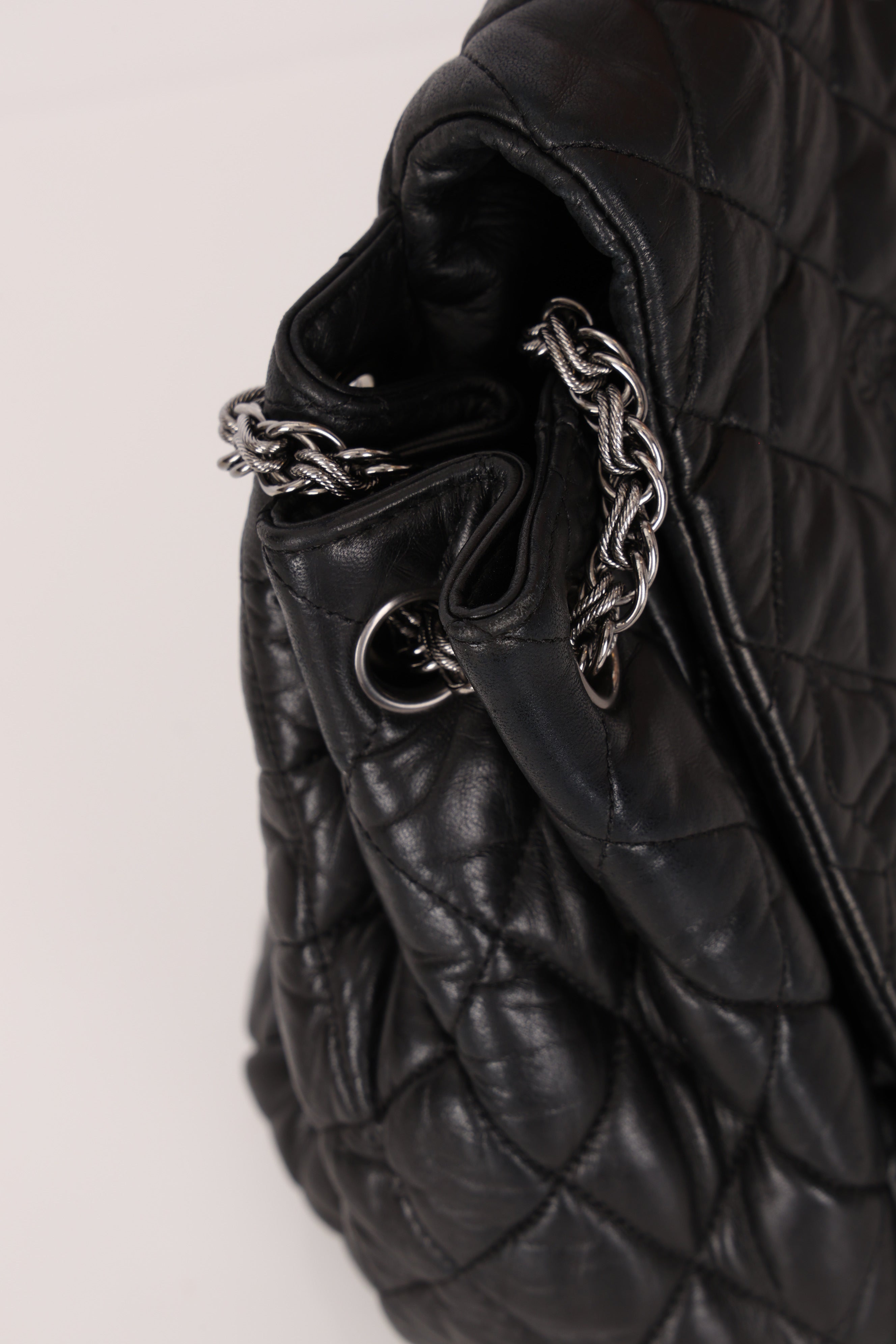 Chanel Jumbo Paris-Moscow Embossed Flap Black Calfskin RHW