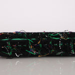 Chanel Robot Charm Wallet on Chain Black Multicolor Tweed SHW