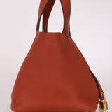 Hermès Picotin 18 Orange Clemence GHW