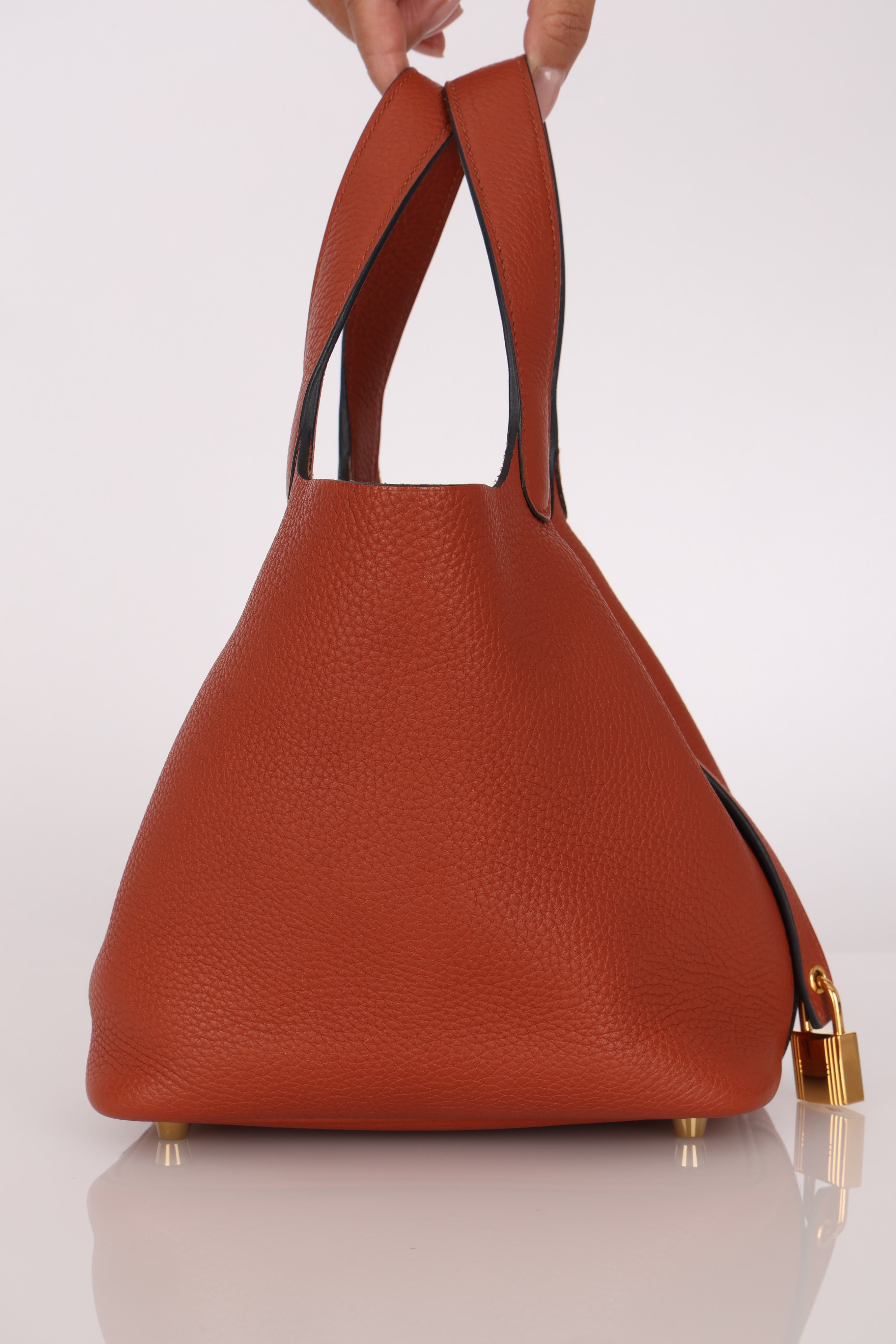Hermès Picotin 18 Orange Clemence GHW