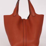 Hermès Picotin 18 Orange Clemence GHW