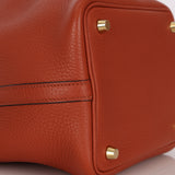 Hermès Picotin 18 Orange Clemence GHW