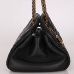 Chanel Medium Just Mademoiselle Bowling Bag Black Lambskin AGHW