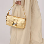Fendi Baguette Metallic Gold GHW