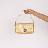 Fendi Baguette Metallic Gold GHW