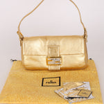 Fendi Baguette Metallic Gold GHW