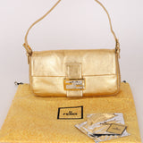 Fendi Baguette Metallic Gold GHW