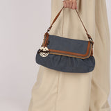 Fendi Chef Denim Shoulder Bag