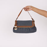 Fendi Chef Denim Shoulder Bag