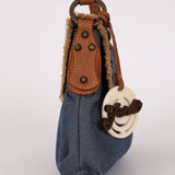 Fendi Chef Denim Shoulder Bag