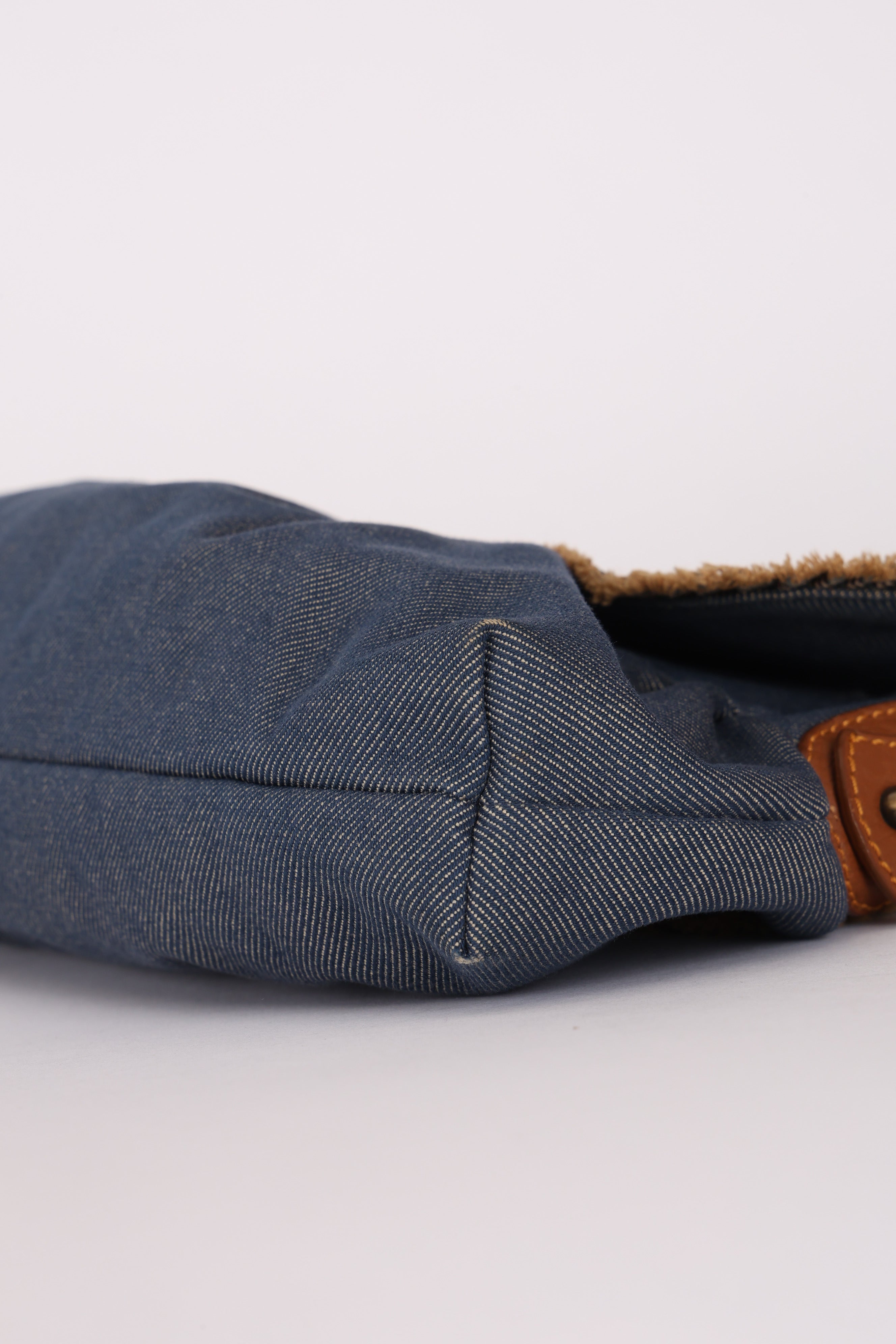 Fendi Chef Denim Shoulder Bag