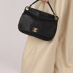 Chanel 2 Way Flap Black Caviar AGHW