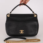 Chanel 2 Way Flap Black Caviar AGHW