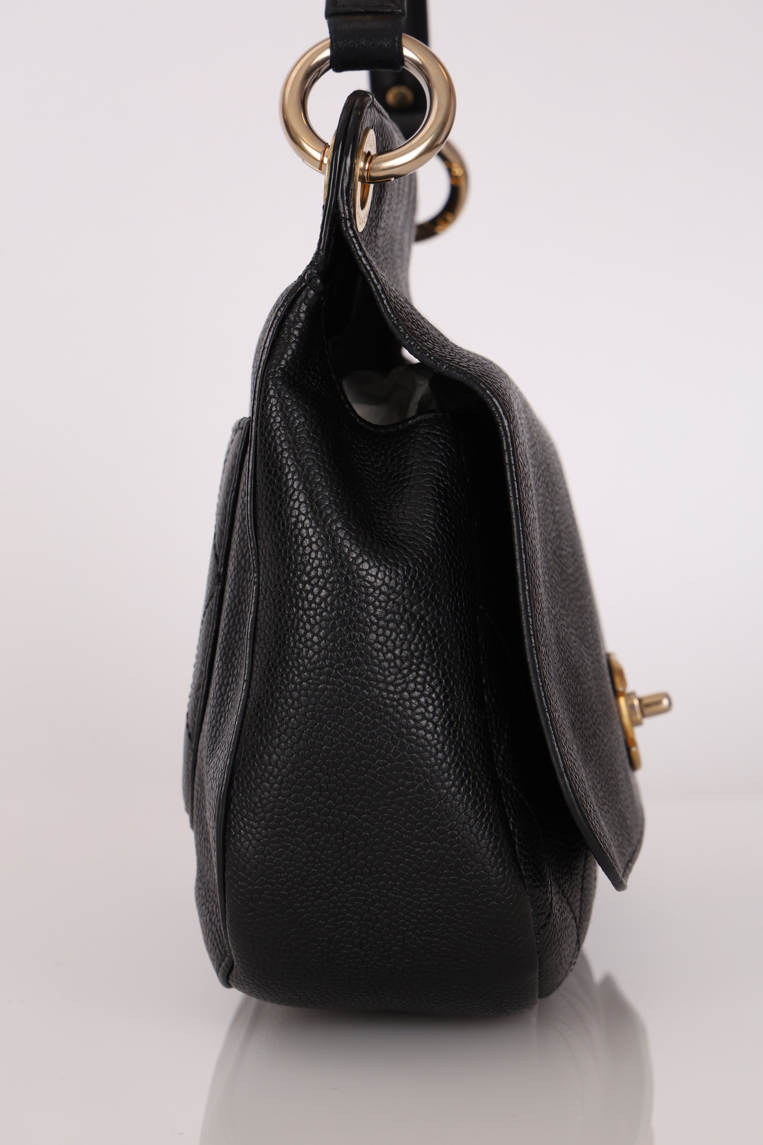 Chanel 2 Way Flap Black Caviar AGHW