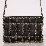 Chanel Frame Chain Bag Black Lambskin 2020