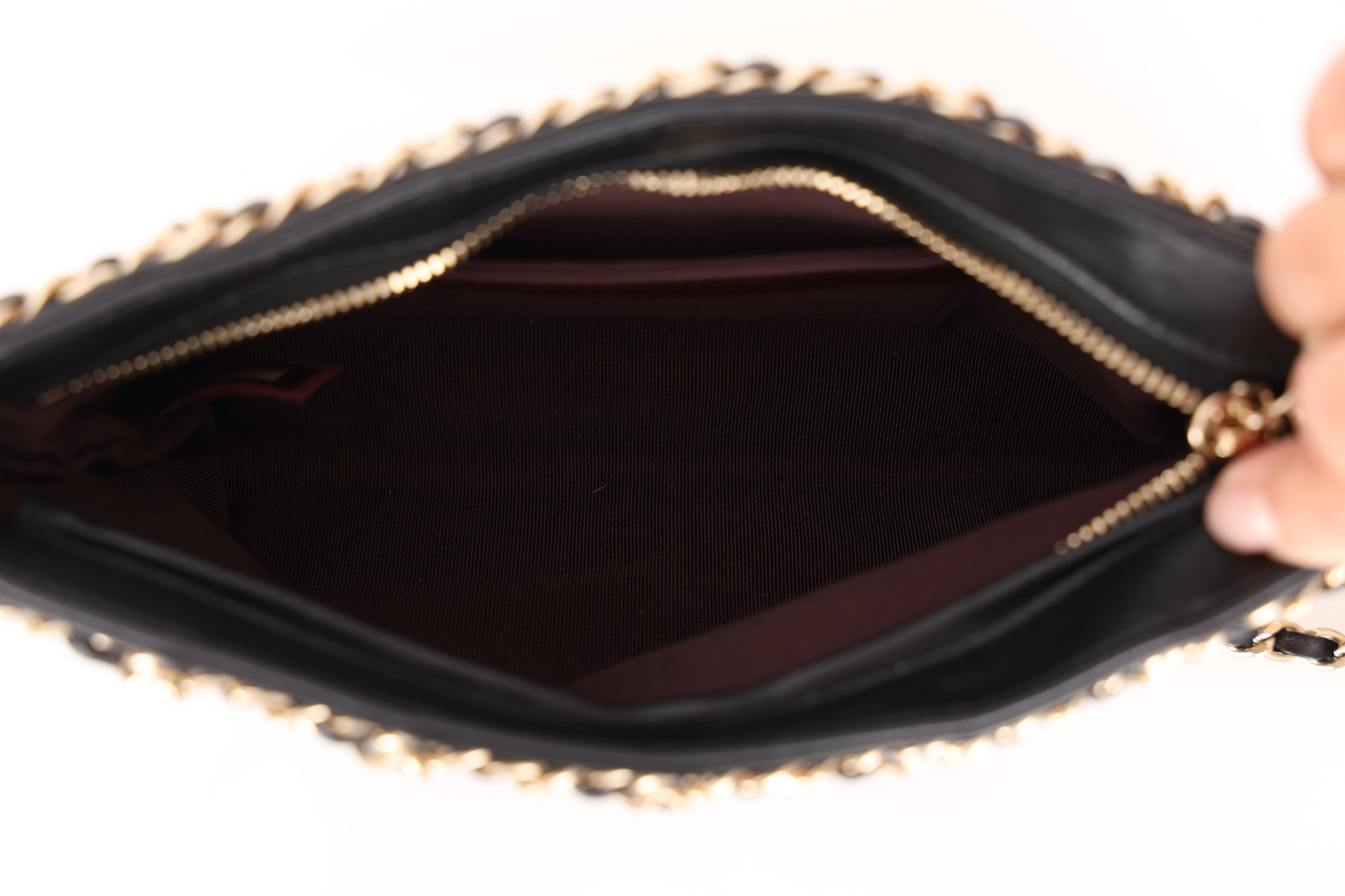 Chanel Frame Chain Bag Black Lambskin 2020