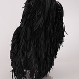 Prada Fringe Hobo Black Nappa