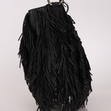 Prada Fringe Hobo Black Nappa