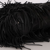 Prada Fringe Hobo Black Nappa
