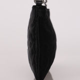 Chanel Camellia Pochette Black Satin SHW