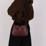 Gucci Medium Jackie 1961 Bag Bordeaux Calfskin