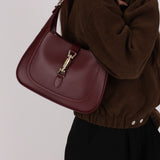 Gucci Medium Jackie 1961 Bag Bordeaux Calfskin