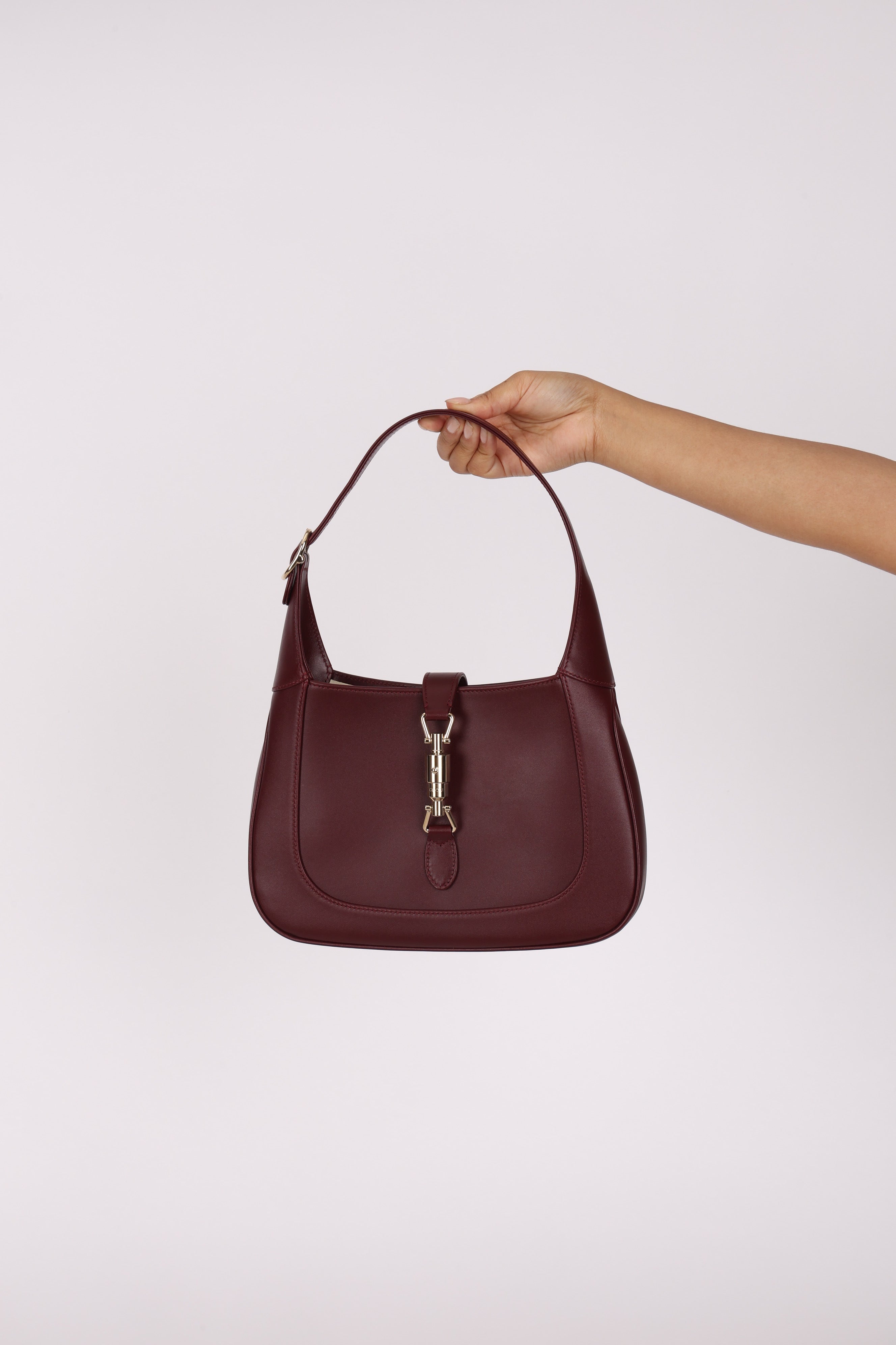Gucci Medium Jackie 1961 Bag Bordeaux Calfskin