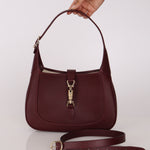 Gucci Medium Jackie 1961 Bag Bordeaux Calfskin