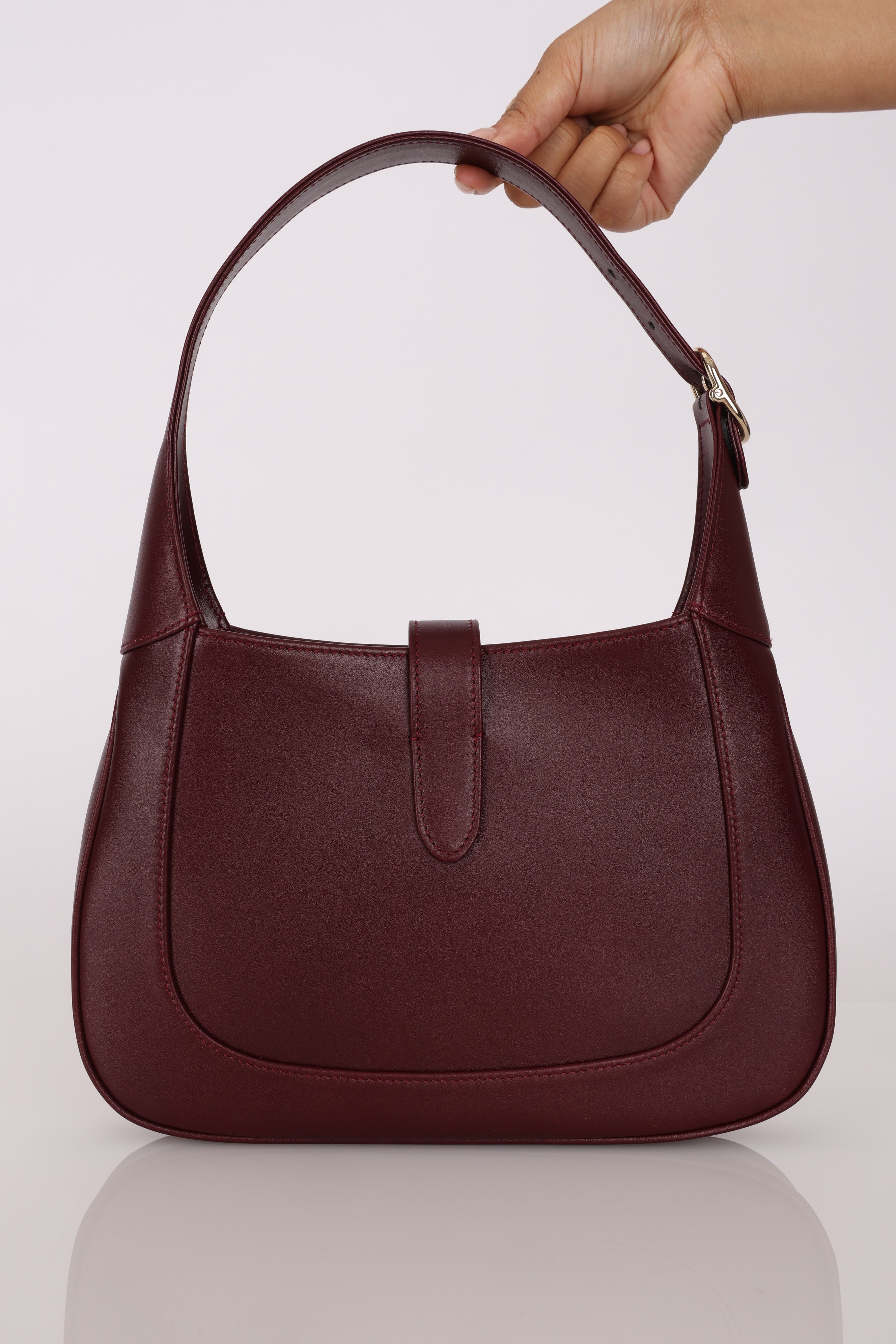 Gucci Medium Jackie 1961 Bag Bordeaux Calfskin