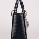 Dior Mini Lady Navy Python