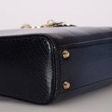 Dior Mini Lady Navy Python