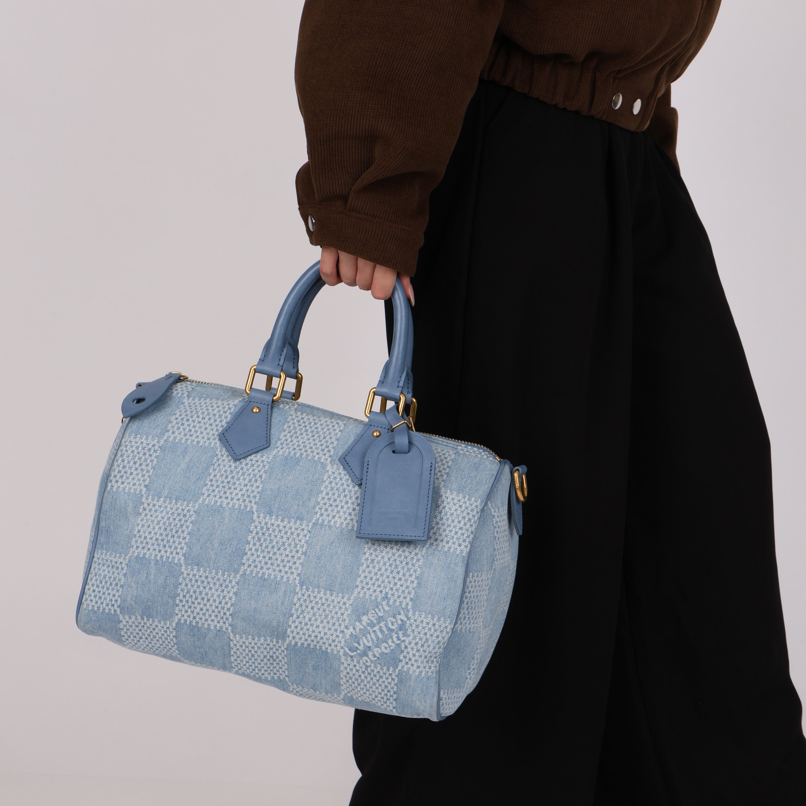Louis Vuitton Damier Denim 3D Speedy Bandouliere 30
