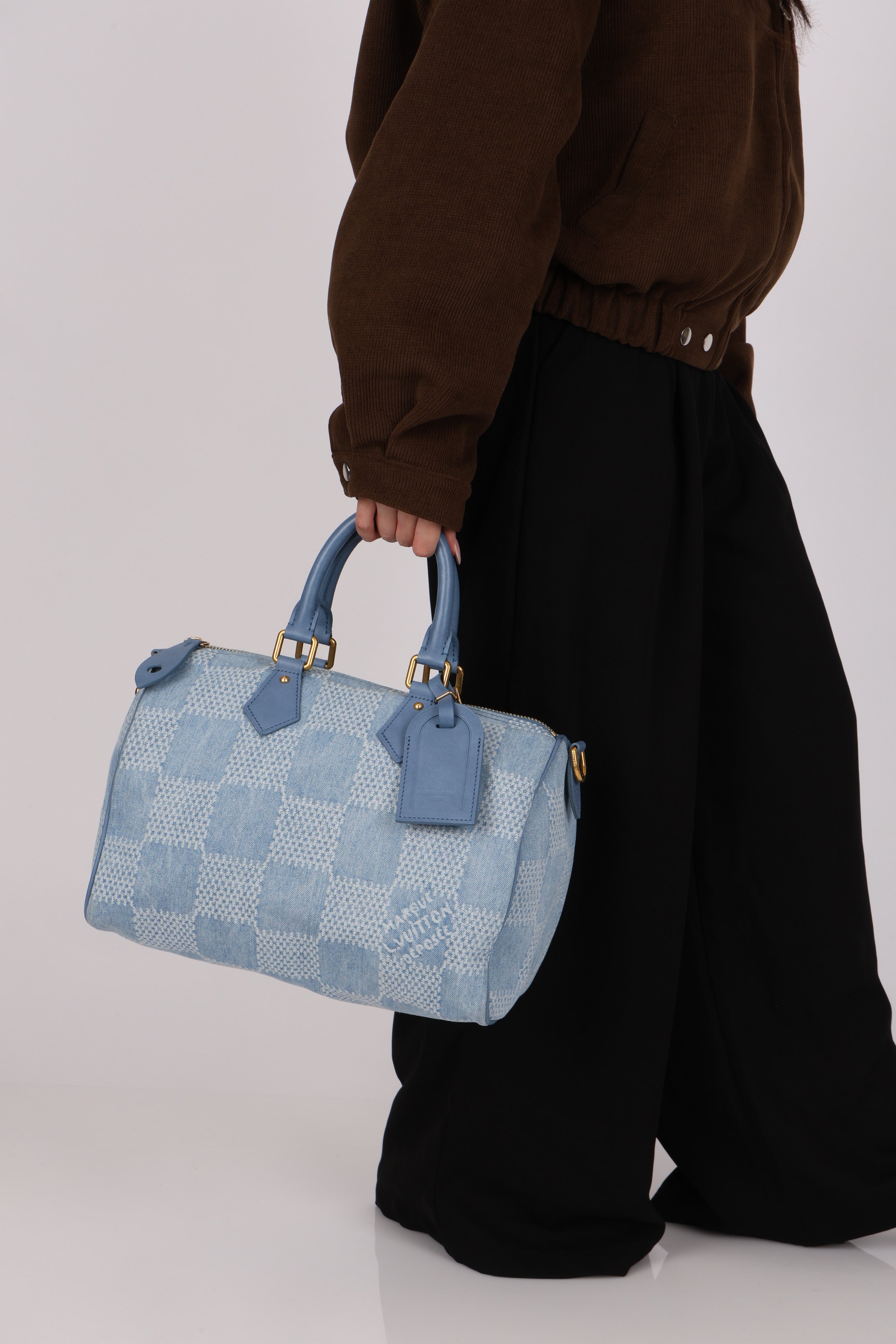 Louis Vuitton Damier Denim 3D Speedy Bandouliere 30