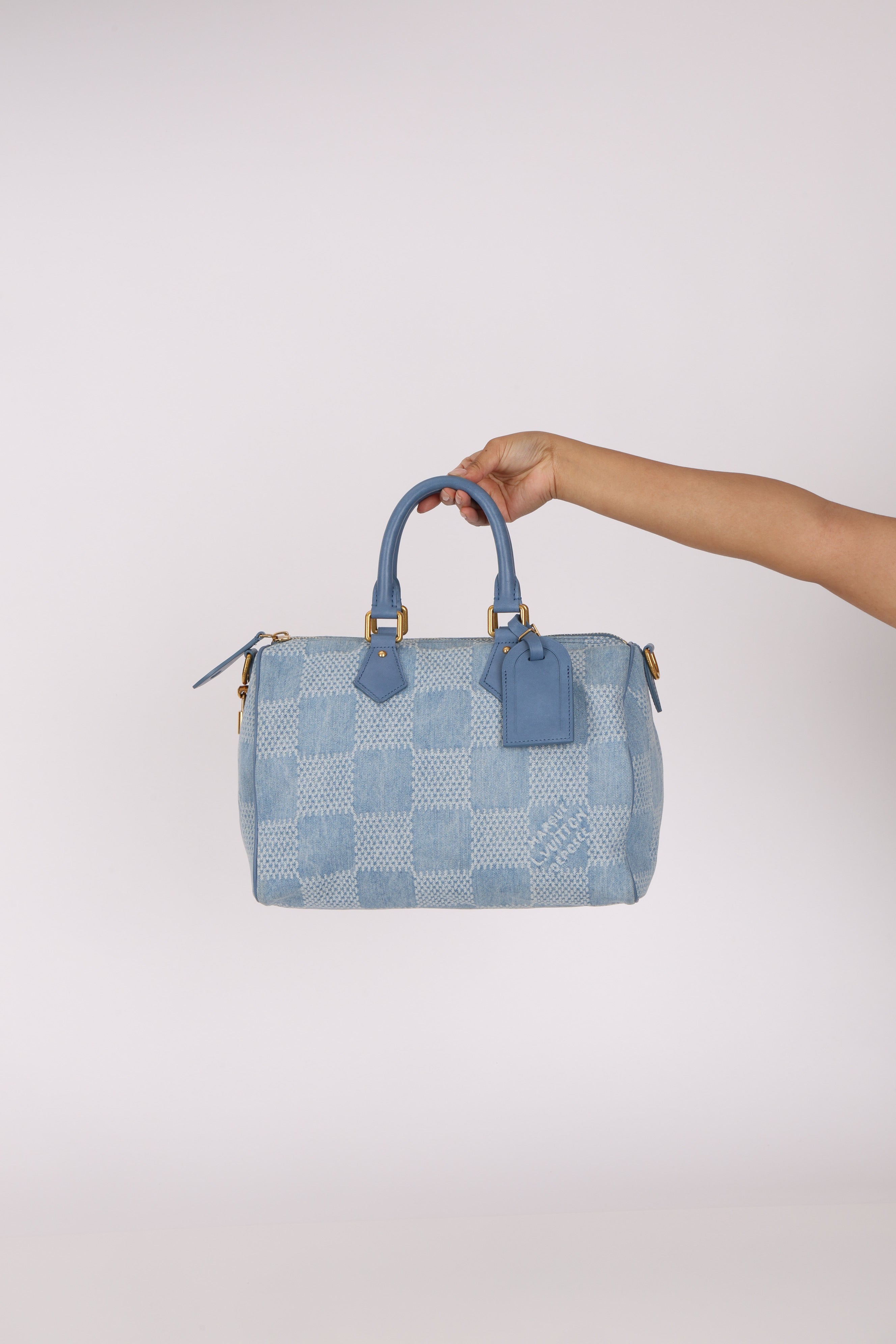 Louis Vuitton Damier Denim 3D Speedy Bandouliere 30