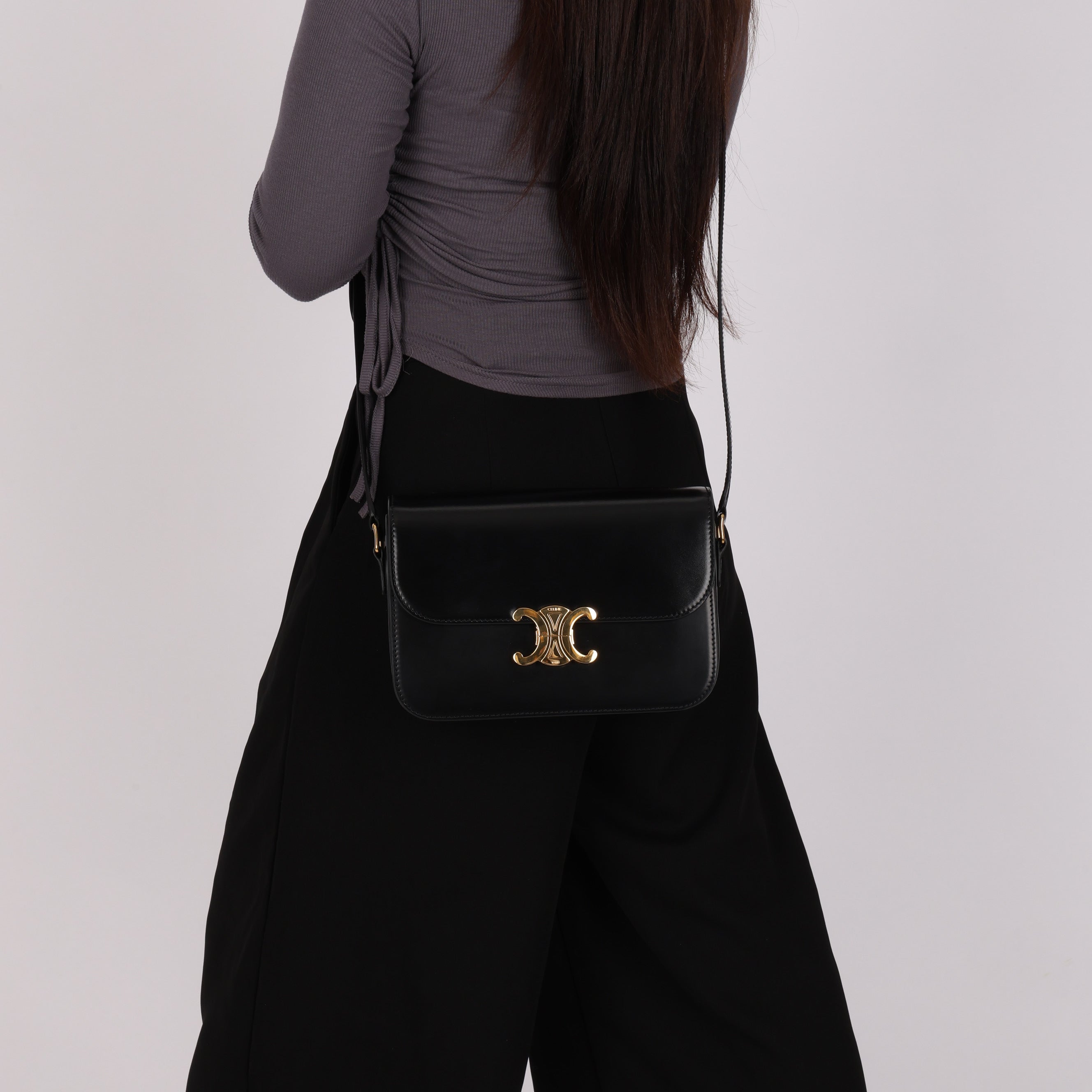 Celine Classique Triomphe Shoulder Bag