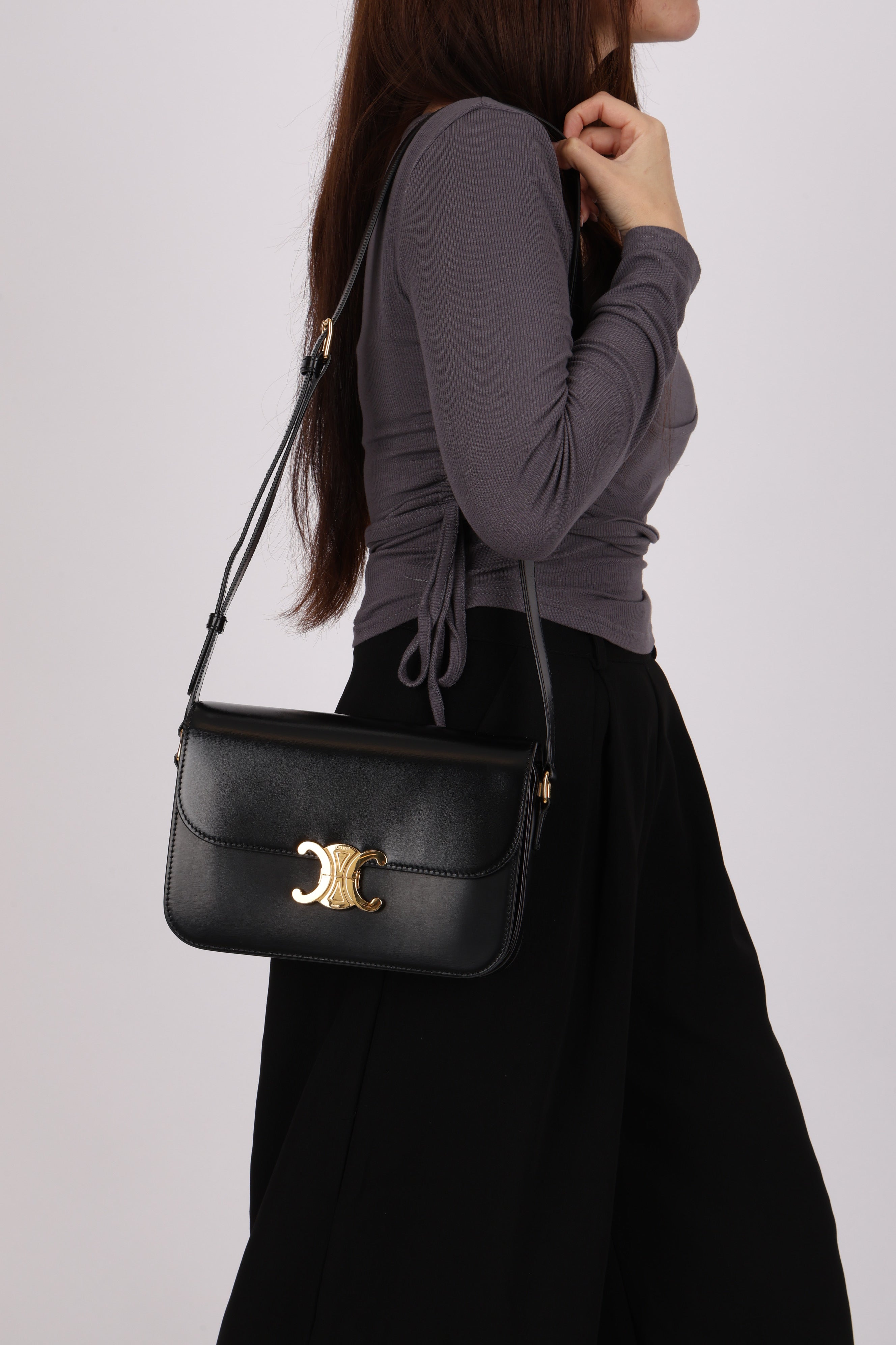 Celine Classique Triomphe Shoulder Bag