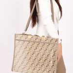 Fendi Medium Zucca Chenille Sunshine Tote