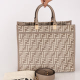 Fendi Medium Zucca Chenille Sunshine Tote