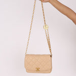Chanel Bijoux Coin Flap Beige Lambskin AGHW