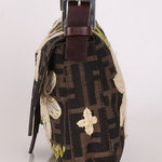 Fendi Zucca Floral Baguette