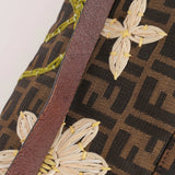 Fendi Zucca Floral Baguette