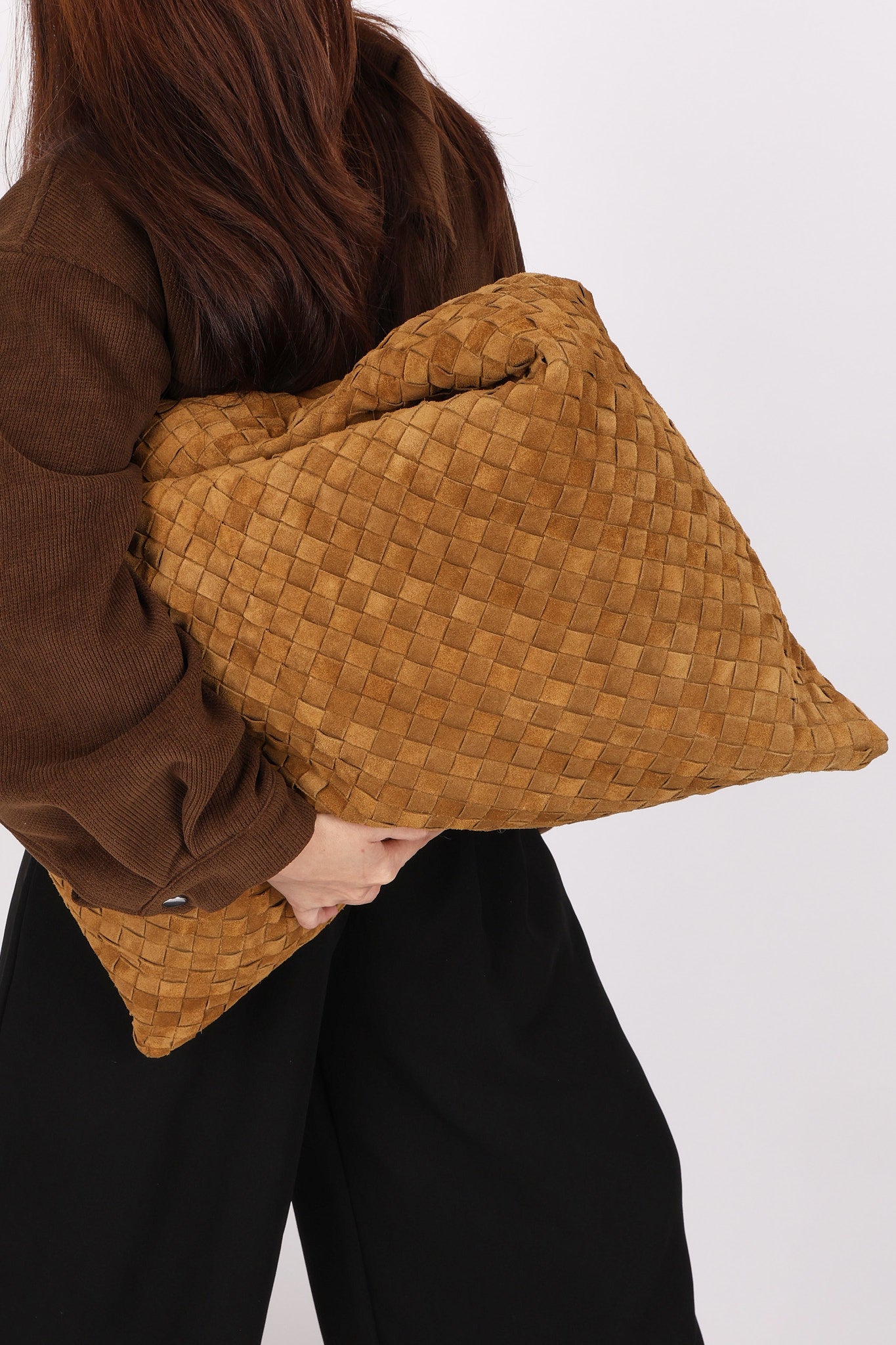 Bottega Veneta Large Hop Acorn-Muse Suede