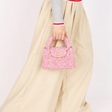 Chanel Small Kelly Shopper Pink Tweed AGHW