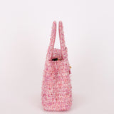 Chanel Small Kelly Shopper Pink Tweed AGHW