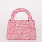 Chanel Small Kelly Shopper Pink Tweed AGHW