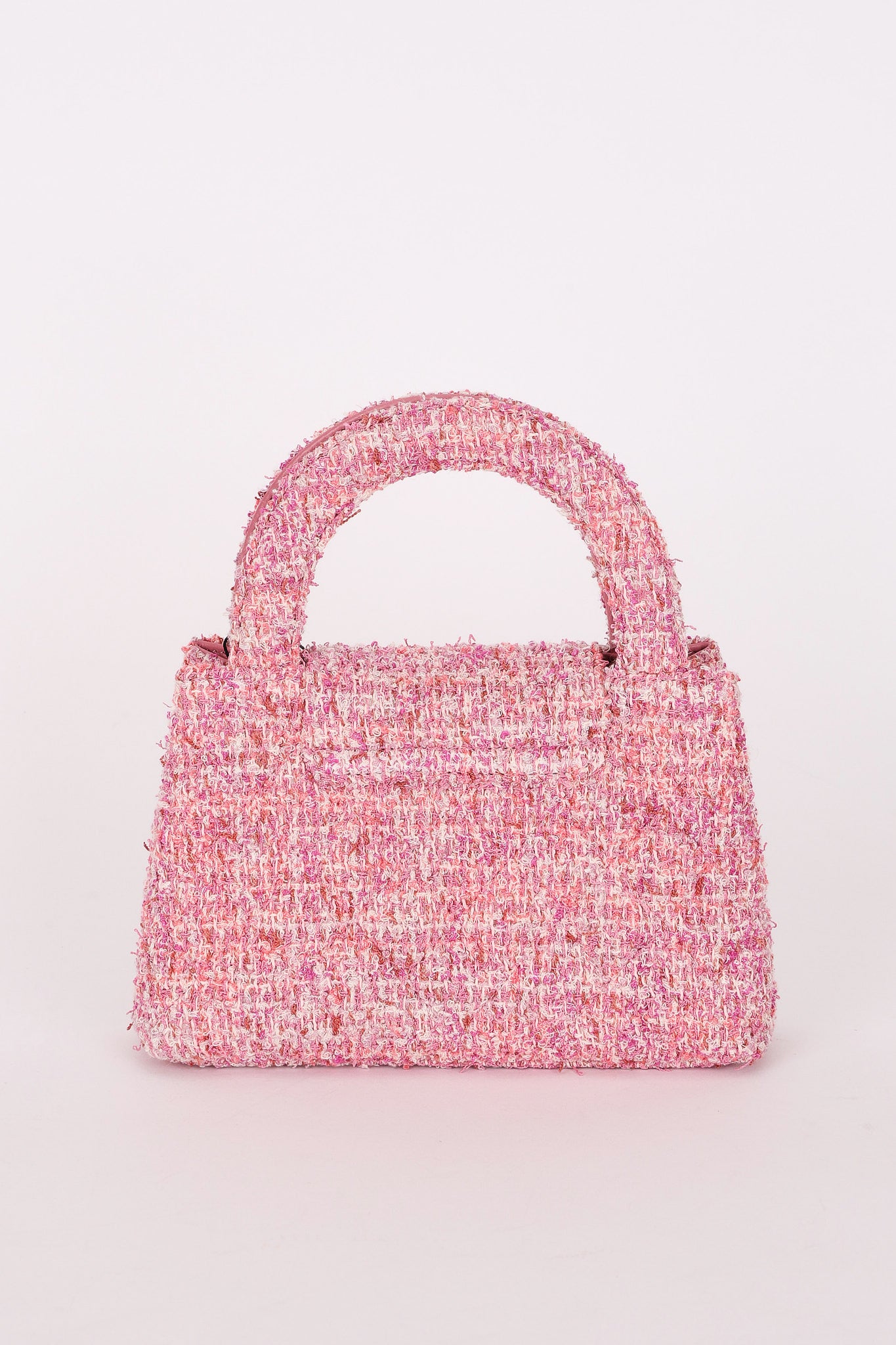 Chanel Small Kelly Shopper Pink Tweed AGHW