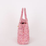 Chanel Small Kelly Shopper Pink Tweed AGHW