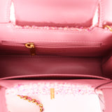 Chanel Small Kelly Shopper Pink Tweed AGHW